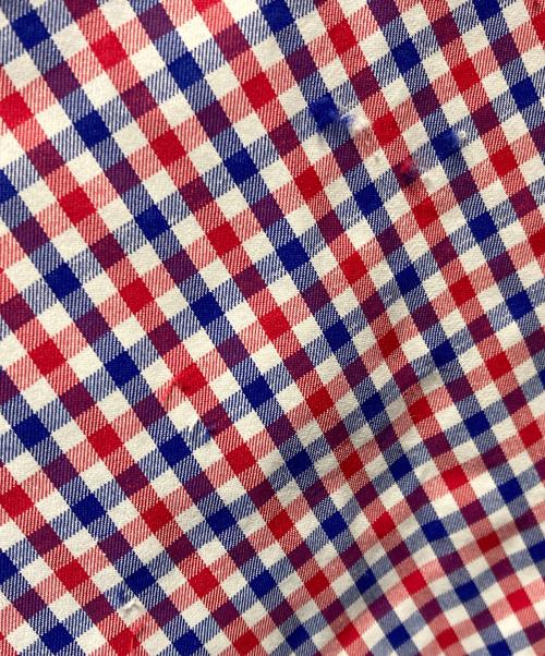 RALPH LAUREN（ラルフローレン）RALPH LAUREN (ラルフローレン) ギンガムチェックシャツ レッド×ブルー サイズ:XSの古着・服飾アイテム