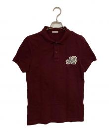 MONCLER（モンクレール）の古着「MAGLIA POLO MANICA CORTA / ポロシャツ」｜ボルドー
