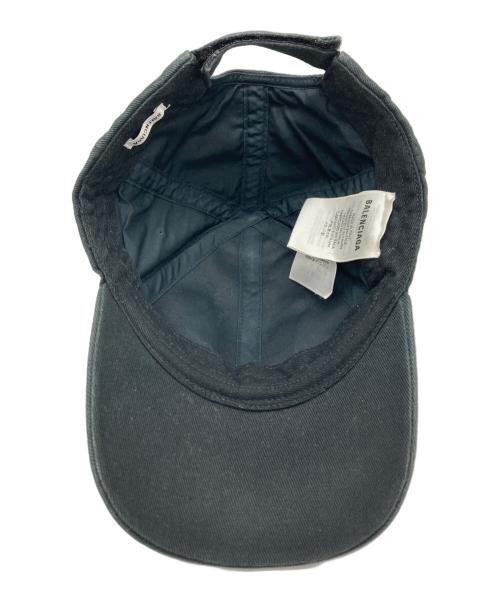 BALENCIAGA（バレンシアガ）BALENCIAGA (バレンシアガ) CITIES PARIS CAP / エッフェルパリ刺繍キャップ ブラックの古着・服飾アイテム