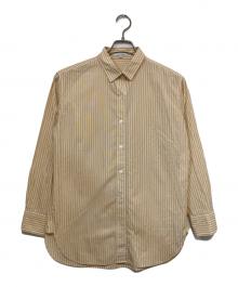23区（ニジュウサンク）の古着「CANCLINIベーシックストライプシャツ」｜オレンジ×ホワイト