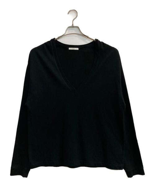 onit（オニット）onit (オニット) ディープVネックカットソー ブラック サイズ:2の古着・服飾アイテム