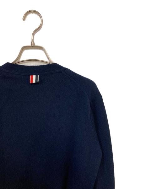 Thom Browne（トムブラウン）Thom Browne (トムブラウン) クラシック カシミヤ 4BAR Vネック カーディガン ネイビー サイズ:2の古着・服飾アイテム