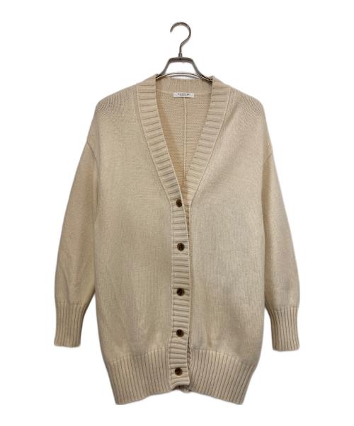 MACPHEE（マカフィー）MACPHEE (マカフィー) ラムカシミヤ Vネックカーディガン アイボリー サイズ:Ｓの古着・服飾アイテム