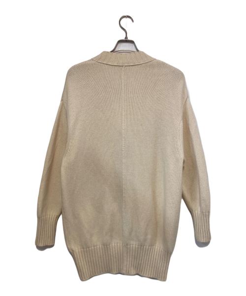 MACPHEE（マカフィー）MACPHEE (マカフィー) ラムカシミヤ Vネックカーディガン アイボリー サイズ:Ｓの古着・服飾アイテム