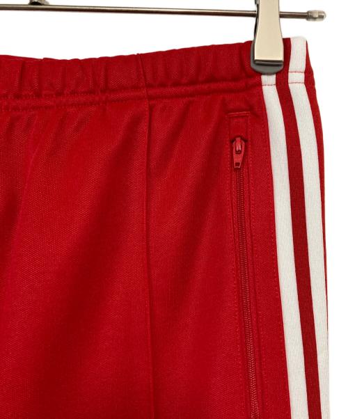 adidas（アディダス）adidas (アディダス) ベッケンバウアートラックパンツ レッド×ホワイト サイズ:Mの古着・服飾アイテム