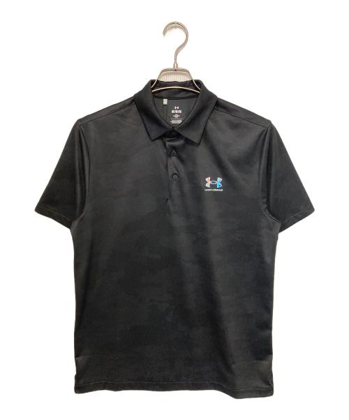 UNDER ARMOUR（アンダーアーマー）UNDER ARMOUR (アンダーアーマー) ポロシャツ ブラック サイズ:Mの古着・服飾アイテム