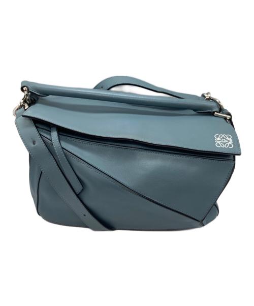 LOEWE（ロエベ）LOEWE (ロエベ) パズルバッグ ミディアム ブルーの古着・服飾アイテム
