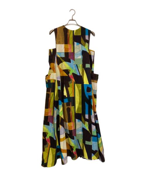 Adam et Rope（アダム エ ロペ）Adam et Rope (アダム エ ロペ) フロントジップフレアワンピース マルチカラー サイズ:FREEの古着・服飾アイテム