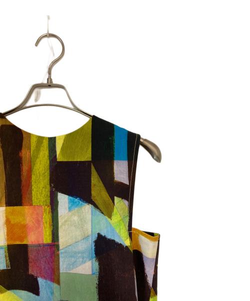 Adam et Rope（アダム エ ロペ）Adam et Rope (アダム エ ロペ) フロントジップフレアワンピース マルチカラー サイズ:FREEの古着・服飾アイテム