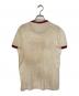 DOLCE & GABBANA (ドルチェ＆ガッバーナ) リンガーTシャツ レッド×アイボリー サイズ:44：3000円