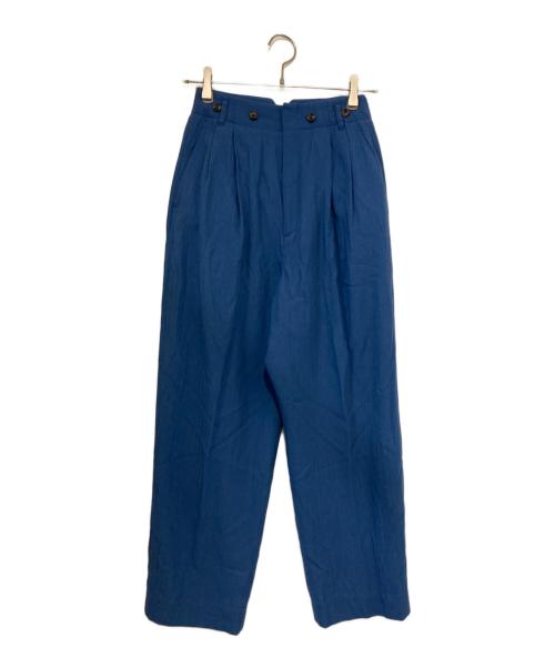 6(ROKU) BEAUTY&YOUTH（ロク ビューティーアンドユース）6(ROKU) BEAUTY&YOUTH (ロク ビューティーアンドユース) DOBBY SET UP PANTS ブルー サイズ:34の古着・服飾アイテム