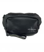 ck Calvin Kleinシーケーカルバンクライン）の古着「ウエストバッグ」｜ブラック