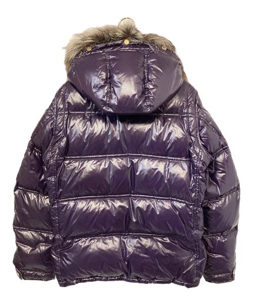 BURBERRY BLACK LABEL（バーバリーブラックレーベル）BURBERRY BLACK LABEL (バーバリーブラックレーベル) ファー付ダウンジャケット パープル サイズ:Ⅼの古着・服飾アイテム