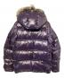 BURBERRY BLACK LABEL (バーバリーブラックレーベル) ファー付ダウンジャケット パープル サイズ:Ⅼ：20000円