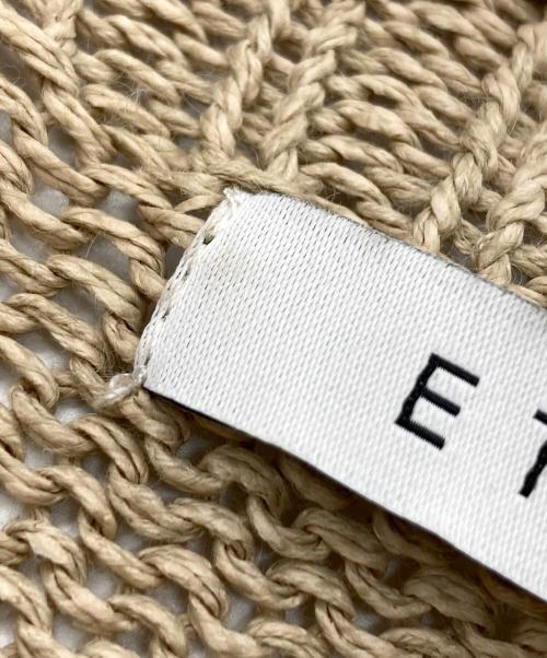 ETRE TOKYO（エトレトウキョウ）ETRE TOKYO (エトレトウキョウ) ボトルネックローゲージニットプルオーバ ベージュ サイズ:Fの古着・服飾アイテム