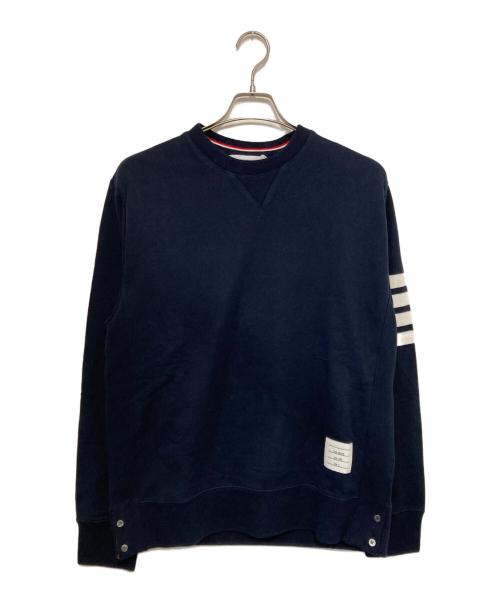 Thom Browne（トムブラウン）Thom Browne (トムブラウン) クラシック ループバック 4BAR スウェットシャツ ネイビー サイズ:5の古着・服飾アイテム