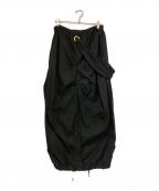 77circaナナナナサーカ）の古着「ドローコードリメイクスカート」｜ブラック