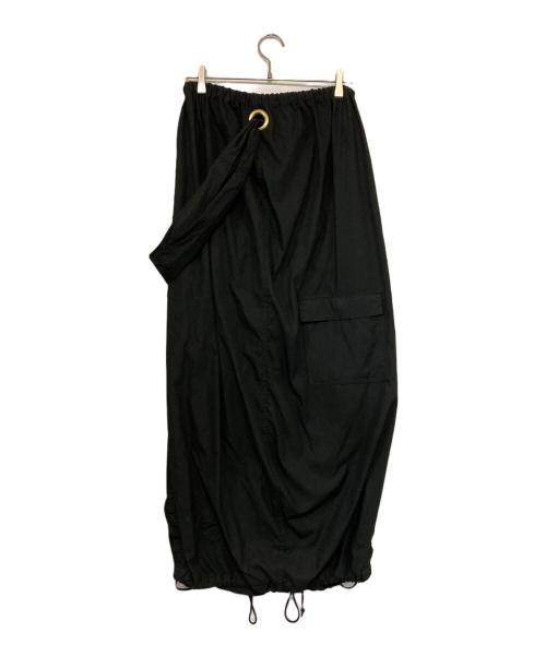 77circa（ナナナナサーカ）77circa (ナナナナサーカ) ドローコードリメイクスカート ブラック サイズ:記載なしの古着・服飾アイテム
