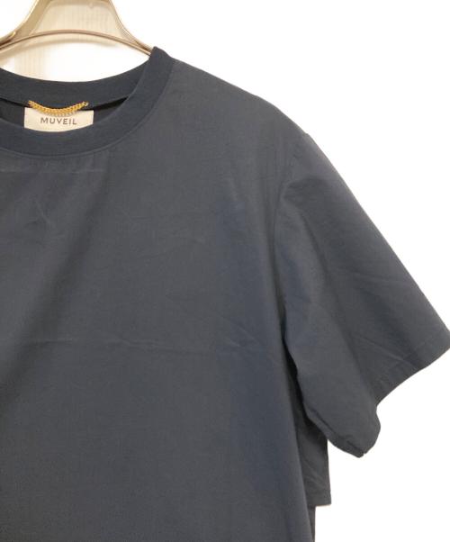 MUVEIL（ミュベール）MUVEIL (ミュベール) バックフリルワンピース ネイビー サイズ:Ｍの古着・服飾アイテム