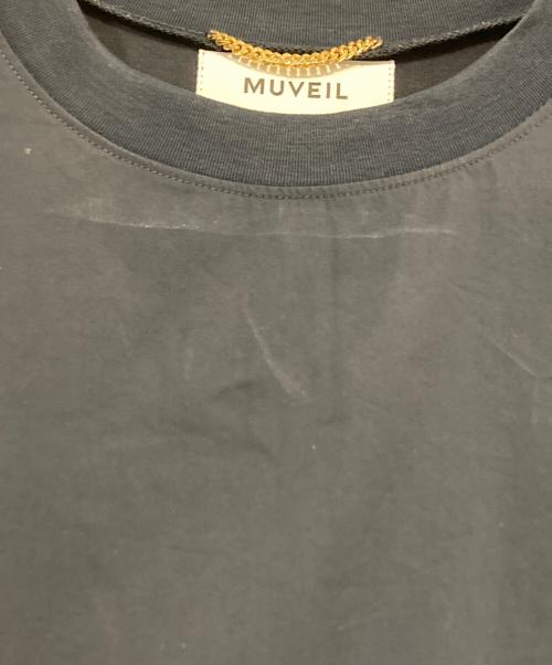 MUVEIL（ミュベール）MUVEIL (ミュベール) バックフリルワンピース ネイビー サイズ:Ｍの古着・服飾アイテム