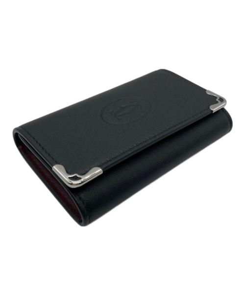 Cartier（カルティエ）Cartier (カルティエ) Must de Cartier 6-key keyring/マスト ドゥ カルティエ 6キー キーホルダー ブラックの古着・服飾アイテム