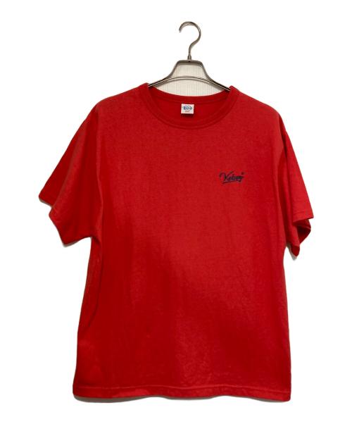 KEBOZ（ケボズ）KEBOZ (ケボズ) ロゴ刺繍Tシャツ レッド サイズ:Ｍの古着・服飾アイテム