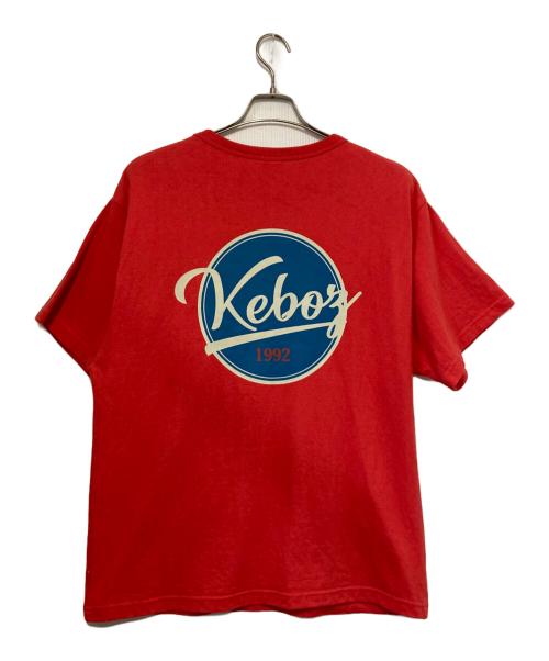 KEBOZ（ケボズ）KEBOZ (ケボズ) ロゴ刺繍Tシャツ レッド サイズ:Ｍの古着・服飾アイテム