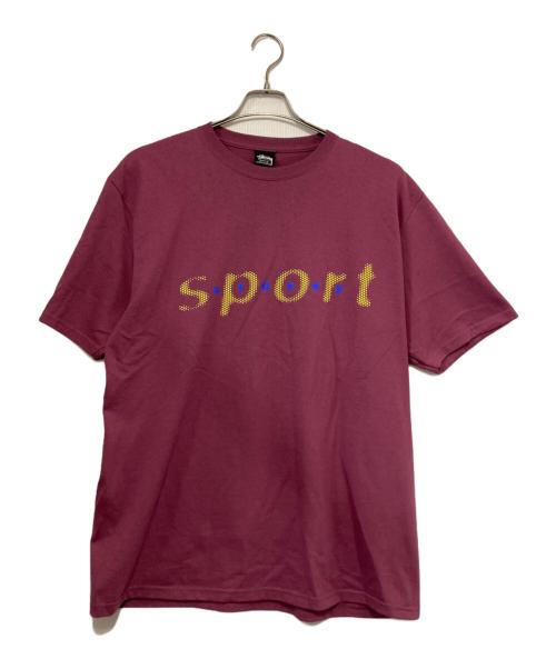 stussy（ステューシー）stussy (ステューシー) DOT SPORT TEE パープル サイズ:Ｌの古着・服飾アイテム