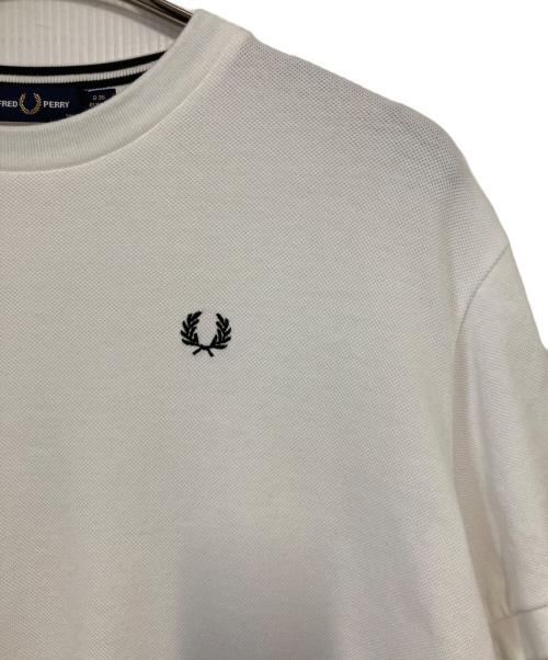 FRED PERRY（フレッドペリー）FRED PERRY (フレッドペリー) Reluxed Pique T-shirt ホワイト サイズ:36の古着・服飾アイテム