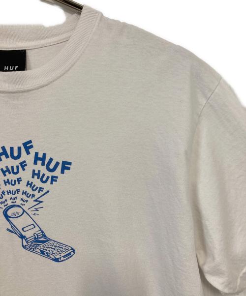 HUF（ハフ）HUF (ハフ) プリントTシャツ ホワイト サイズ:Ｌの古着・服飾アイテム