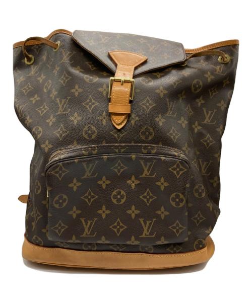 LOUIS VUITTON（ルイ ヴィトン）LOUIS VUITTON (ルイ ヴィトン) モンスリGM/モノグラムリュック ブラウンの古着・服飾アイテム