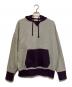 THE BOLDMAN（ザボールドマン）の古着「After Hoodie/バイカラーフード後付けパーカー」｜パープル×グレー