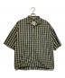 nanamica（ナナミカ）の古着「Open Collar Wind H/S Shirt」｜グレー×グリーン