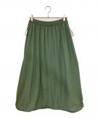 green label relaxingグリーンレーベルリラクシング）の古着「ナイロンスカート」｜グリーン