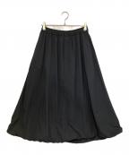 green label relaxingグリーンレーベルリラクシング）の古着「ナイロンスカート」｜ブラック