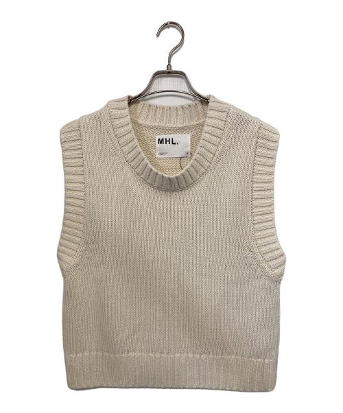 MARGARET HOWELL（マーガレットハウエル）MARGARET HOWELL (マーガレットハウエル) リネン混ベスト ホワイト サイズ:2の古着・服飾アイテム