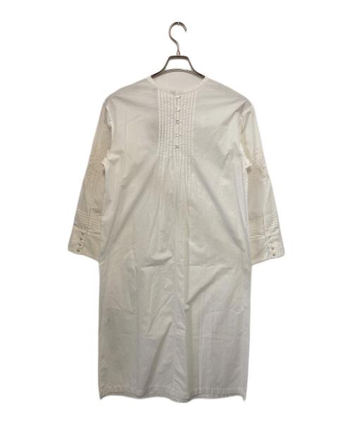 SOULEIADO（ソレイアード）SOULEIADO (ソレイアード) ラクナウコットン エンブロイダリーワンピース ホワイト サイズ:36の古着・服飾アイテム