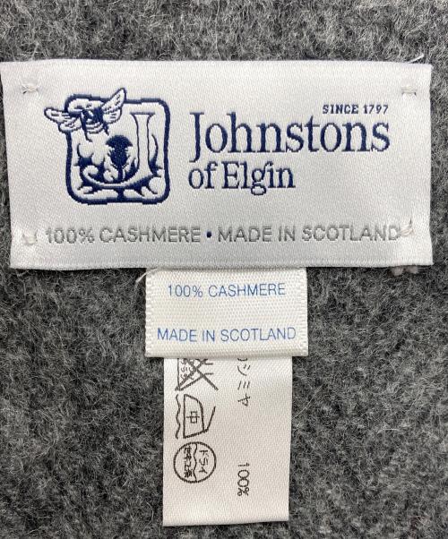 JOHNSTONS OF ELGIN（ジョンストンズオブエルガン）JOHNSTONS OF ELGIN (ジョンストンズオブエルガン) カシミヤマフラー グレーの古着・服飾アイテム