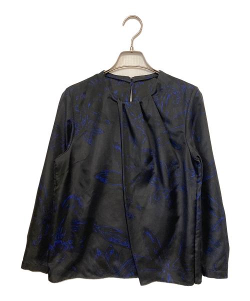 BALLSEY（ボールジィ）BALLSEY (ボールジィ) シルクブラウス ブラック サイズ:38の古着・服飾アイテム