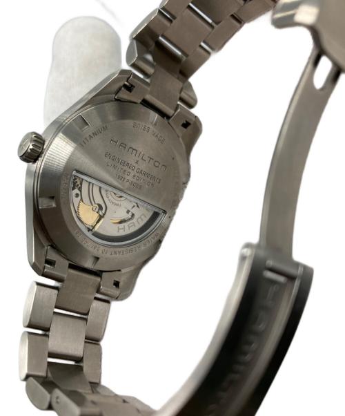 HAMILTON（ハミルトン）HAMILTON (ハミルトン) Engineered Garments (エンジニアド ガーメンツ) Titanium auto 36mm Limited Edition ブラックの古着・服飾アイテム