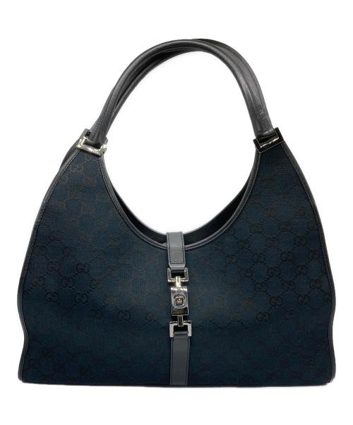GUCCI（グッチ）GUCCI (グッチ) ジャッキーハンドバッグ ブラックの古着・服飾アイテム