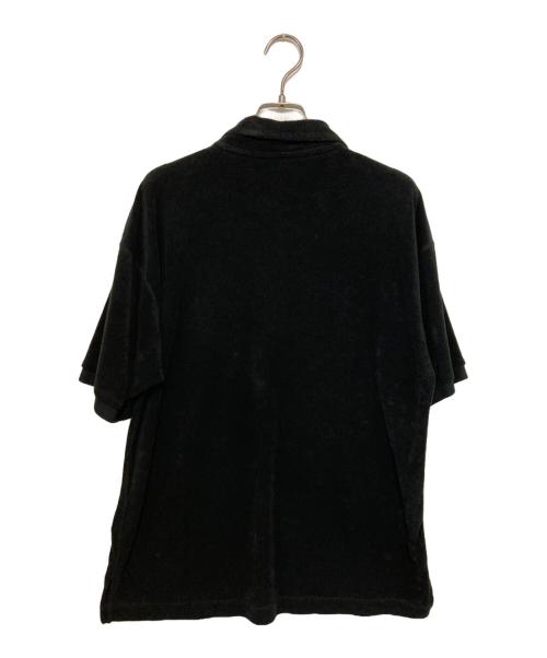 PAUL SMITH（ポールスミス）Paul Smith (ポールスミス) パイル地ポロシャツ ブラック サイズ:Mの古着・服飾アイテム