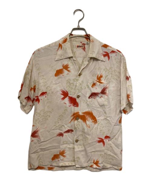 Sun Surf（サンサーフ）Sun Surf (サンサーフ) GOLD FISHアロハシャツ ベージュ サイズ:Ｓの古着・服飾アイテム