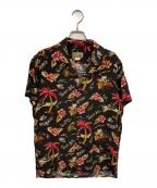 Hawaiian moonハワイアンムーン）の古着「レーヨンアロハシャツ」｜ブラウン