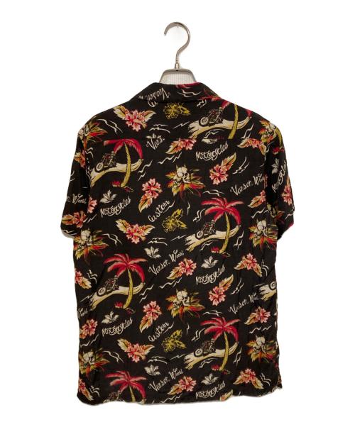 Hawaiian moon（ハワイアンムーン）Hawaiian moon (ハワイアンムーン) レーヨンアロハシャツ ブラウン サイズ:不明の古着・服飾アイテム