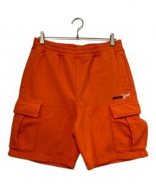 stussy（ステューシー）の古着「23SS Sport Cargo Fleece Short / スウェットハーフカーゴパンツ」｜オレンジ