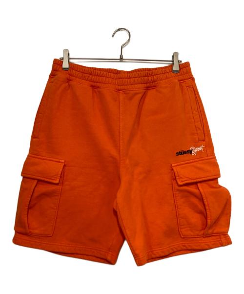 stussy（ステューシー）stussy (ステューシー) 23SS Sport Cargo Fleece Short / スウェットハーフカーゴパンツ オレンジ サイズ:Ｍの古着・服飾アイテム