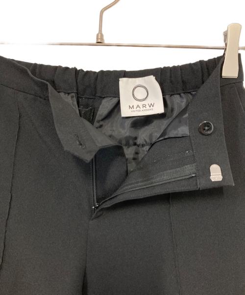 MARW UNITED ARROWS（マルゥ ユナイテッドアローズ）MARW UNITED ARROWS (マルゥ ユナイテッドアローズ) センターソーパンツ ブラック サイズ:38の古着・服飾アイテム