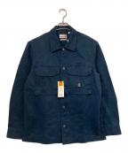 Timberlandティンバーランド）の古着「ダブルポケットシャツ」｜ネイビー