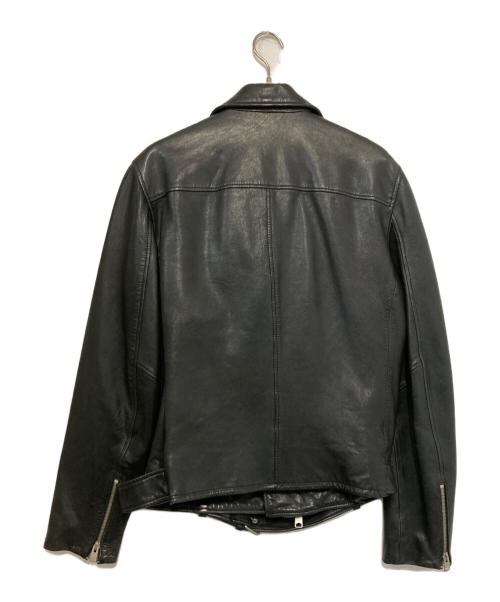 ALL SAINTS（オールセインツ）ALL SAINTS (オールセインツ) ラムレザーダブルライダースジャケット ブラック サイズ:Ⅼの古着・服飾アイテム